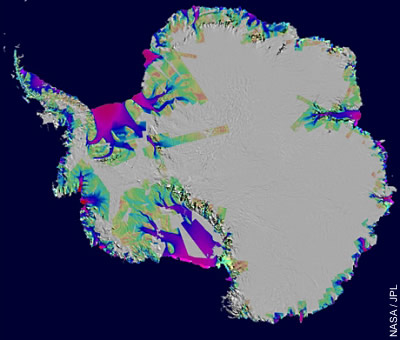 Eisverlust in der Antarktis