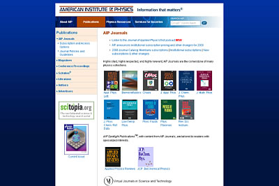 Publikationen des American Institute of Physics Publikationen des American Institute of Physics
