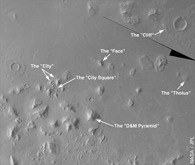 Vermeintliche Mars-Artefakte Vermeintliche Mars-Artefakte
