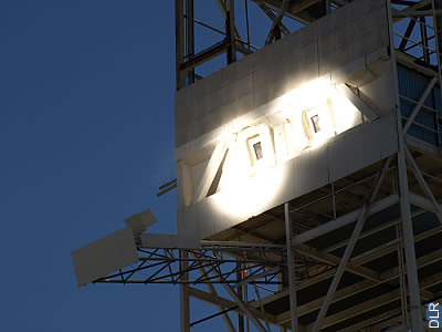 Solarreceiver auf dem Turmkraftwerk