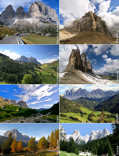 Die Dolomiten in Italien