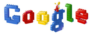 Google-Logo mit LEGO-Steinen
