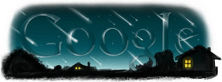 Google-Logo mit Perseiden