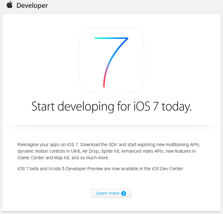 iOS 7 ante portas!