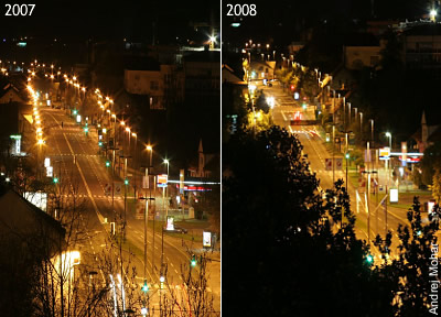 Austausch der Straßenbeleuchtung in Lubjana