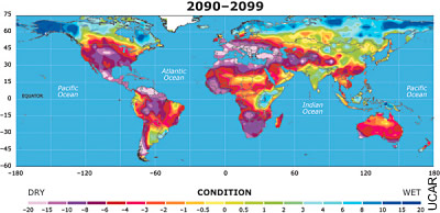 Dürren im Jahr 2099