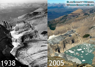 Vergleich: Grinnel Glacier 1938 und 2005 Vergleich: Grinnel Glacier 1938 und 2005